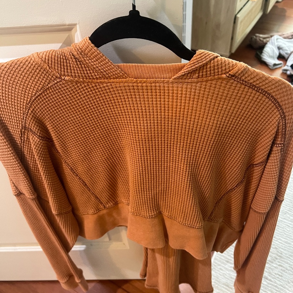 Urban Outfitters Orange Waffle Knit Set